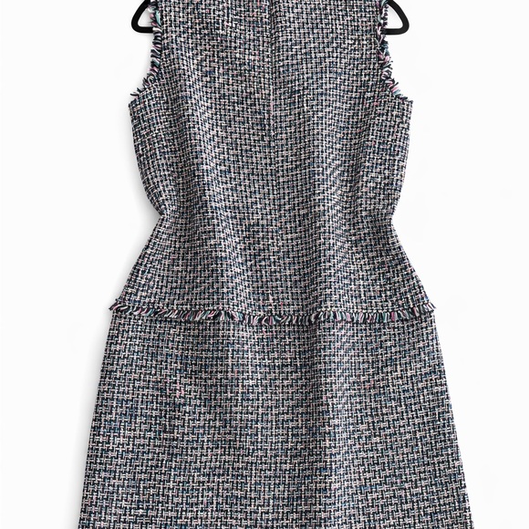 J. Crew Colorful Tweed Mini Dress with Gold Accents - Picture 2 of 2